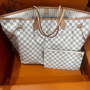 LOUIS VUITTON NEVERFULL GM DAMIER AZUR
